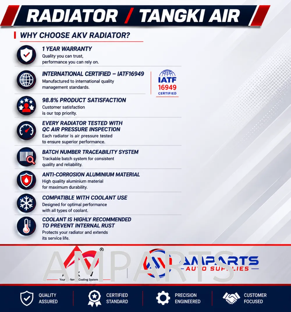 PERODUA MYVI 17Y- D20N / BEZZA 1.3 RADIATOR - AKV